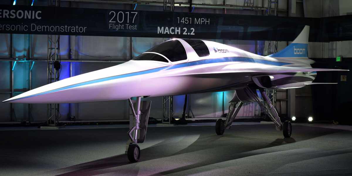 O protótipo XB-1 será utilizado em testes aerodinâmicos e de propulsão (Boom Technology)
