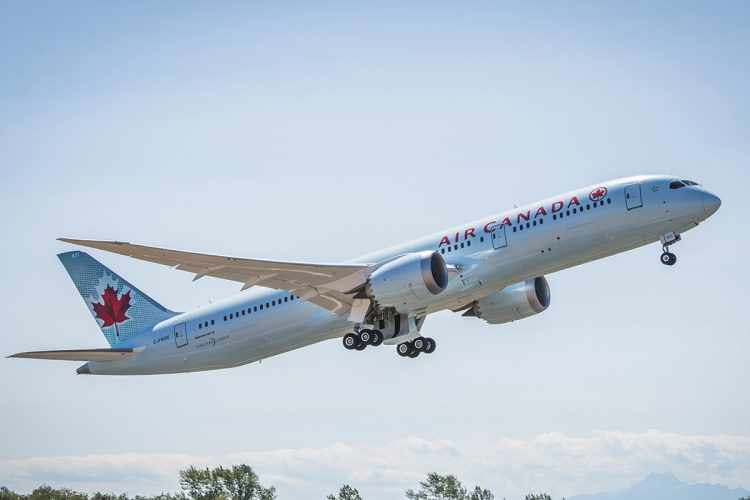 Boeing 787-9 da Air Canada: maior que o 787-8, ele assume a rota Guarulhos-Toronto em março
