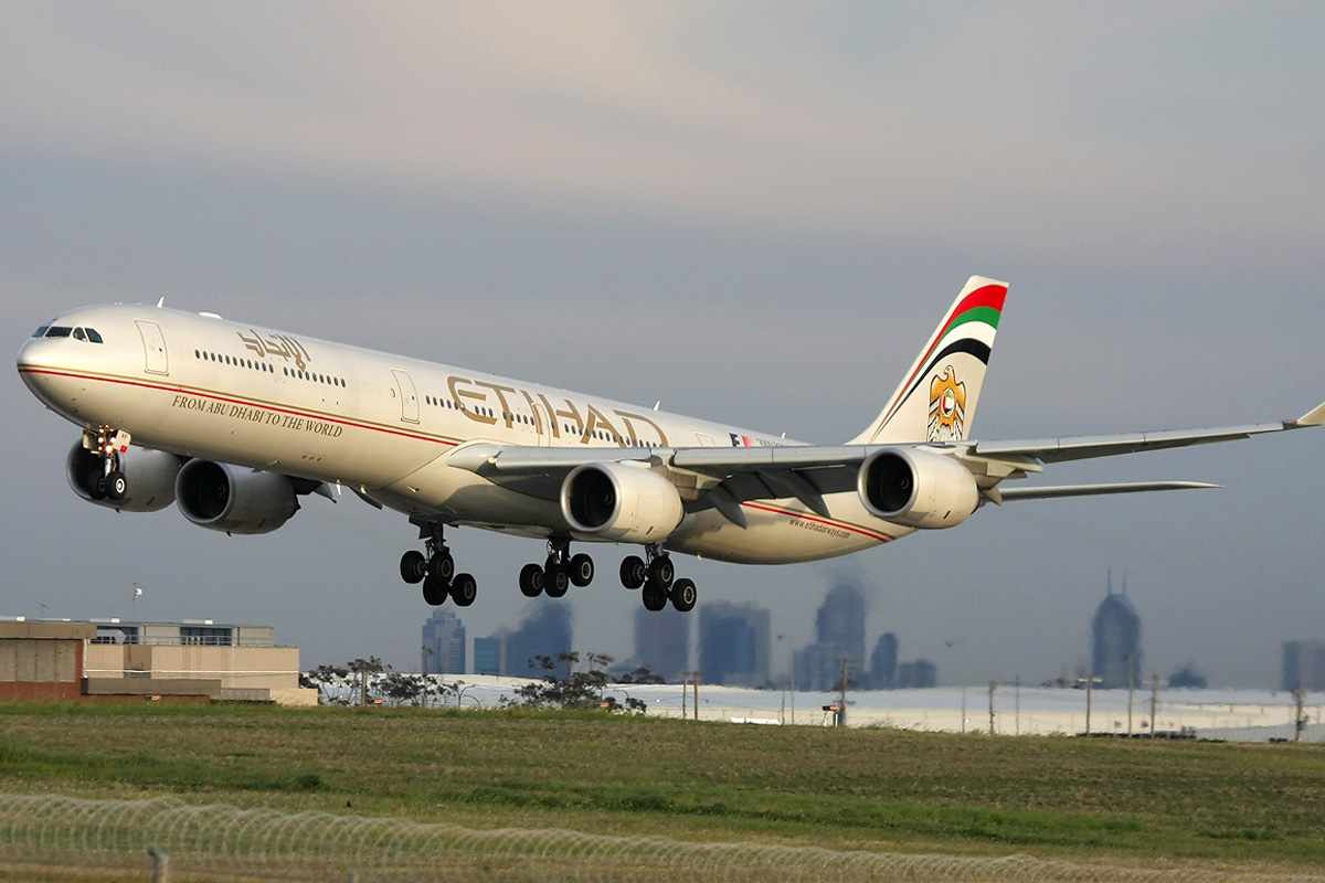 Airbus A340-600 da Etihad (foto: Mehdi Nazarinia)