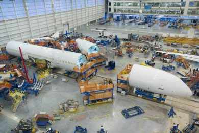 Maior versão do Boeing 787 começa a virar realidade