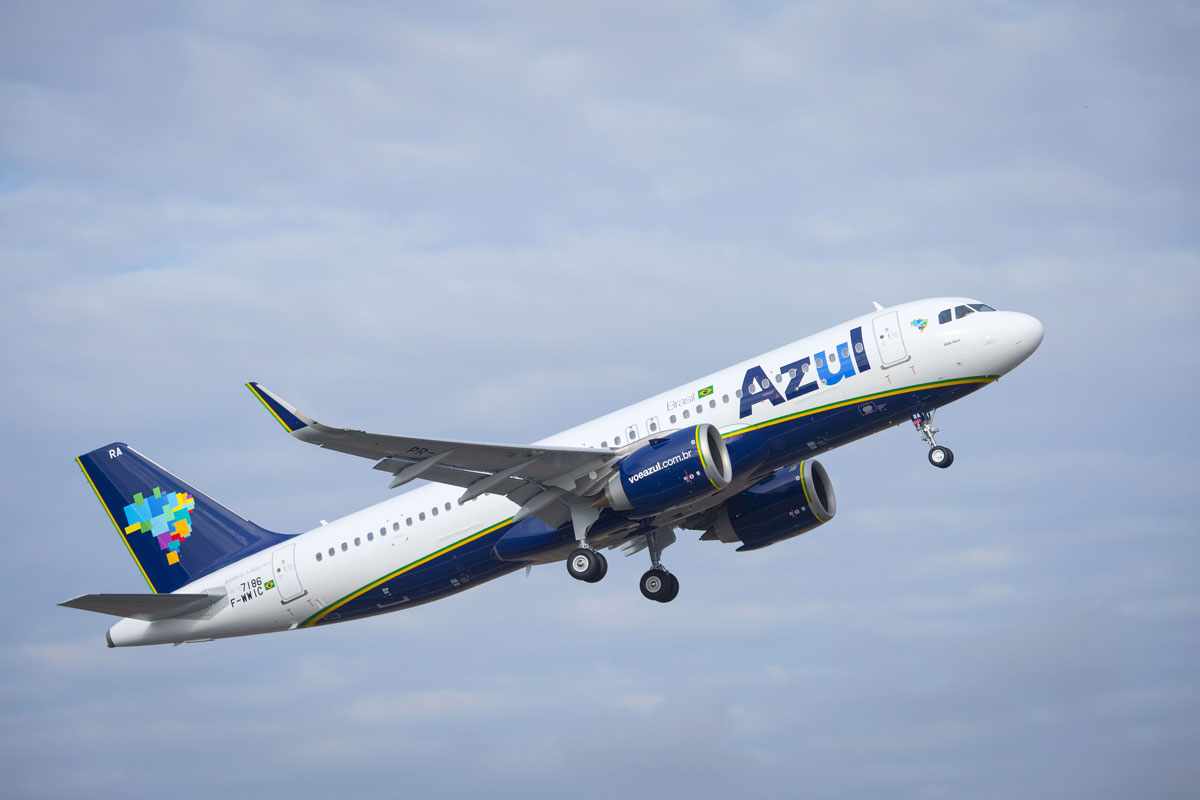 A Azul iniciou seus voos comerciais com o A320neo em dezembro de 2016 (Airbus)