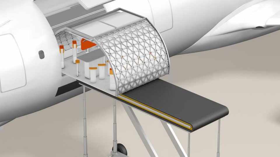 Com esse projeto, a Airbus propõe variar o interior do avião entre um voo e outro (Airbus)