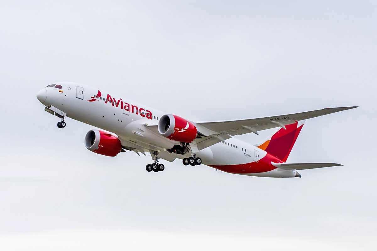 A Avianca Colômbia foi o primeiro operador do 787 na América do Sul (Boeing)