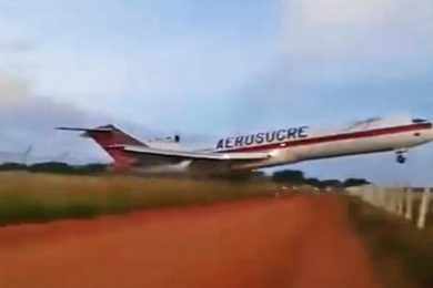 Cargueiro da Aerosur se acidenta após a decolagem