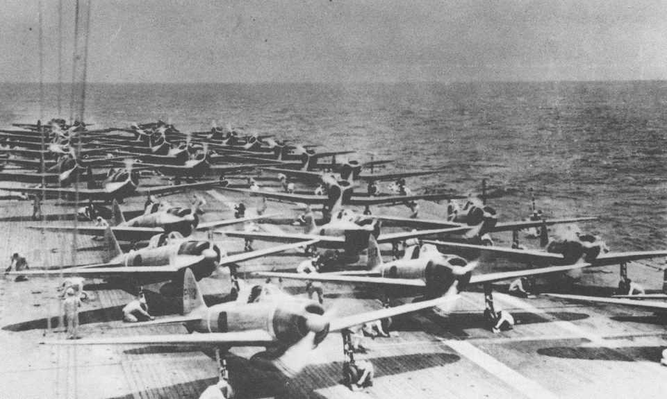 A Marinha do Japão utilizou seis porta-aviões no ataque a Pearl Harbor (Domínio Público)
