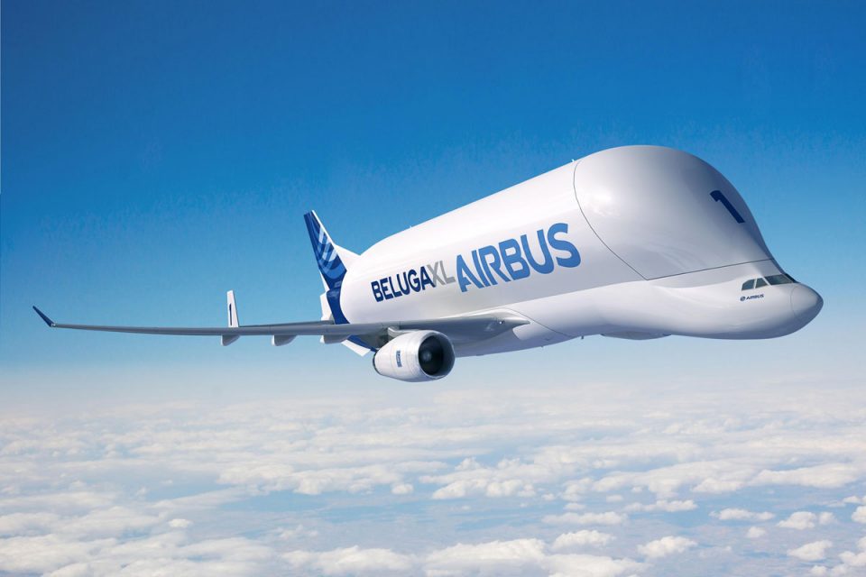 O novo Beluga terá capacidade para transportar dois conjuntos de asas do A350 (Airbus)