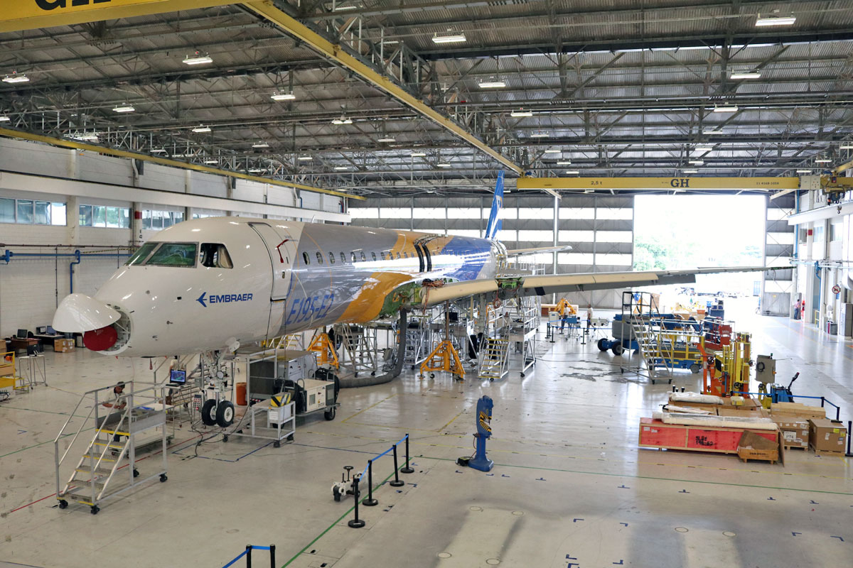 O novo jato E195-E2 é avaliado em cerca de US$ 60,4 milhões (Embraer)