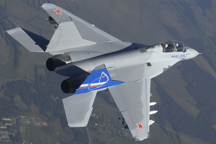 Segundo o fabricante, o MiG-35 pode alcançar a velocidade máxima de 2.400 km/h (Mikoyan)