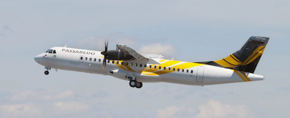 A Passaredo opera aeronaves ATR 72, nas versões 500 e 600 (Divulgação)