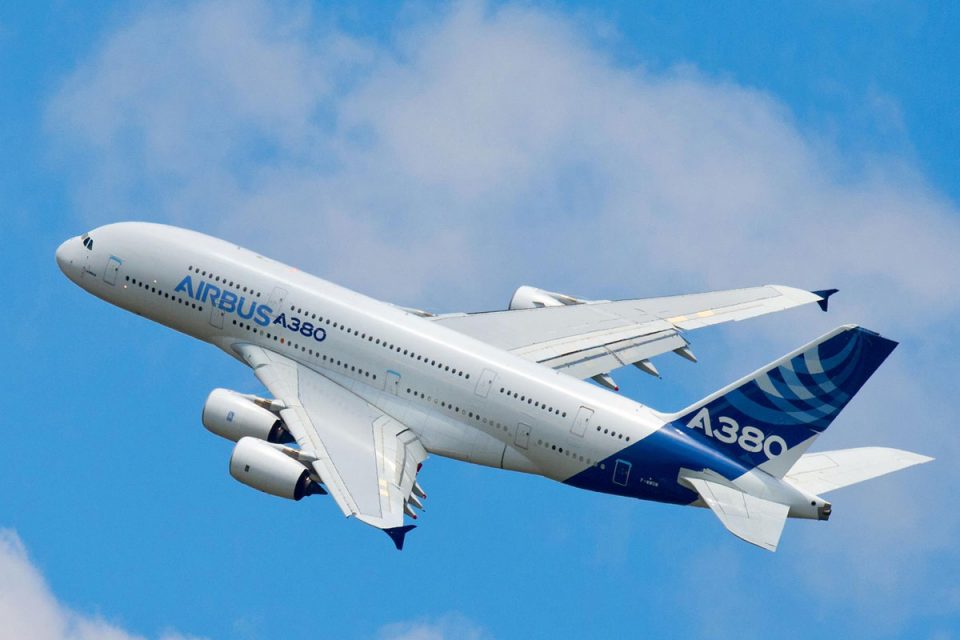 O A380 pode ser configurado para transportar mais de 800 passageiros (Airbus)