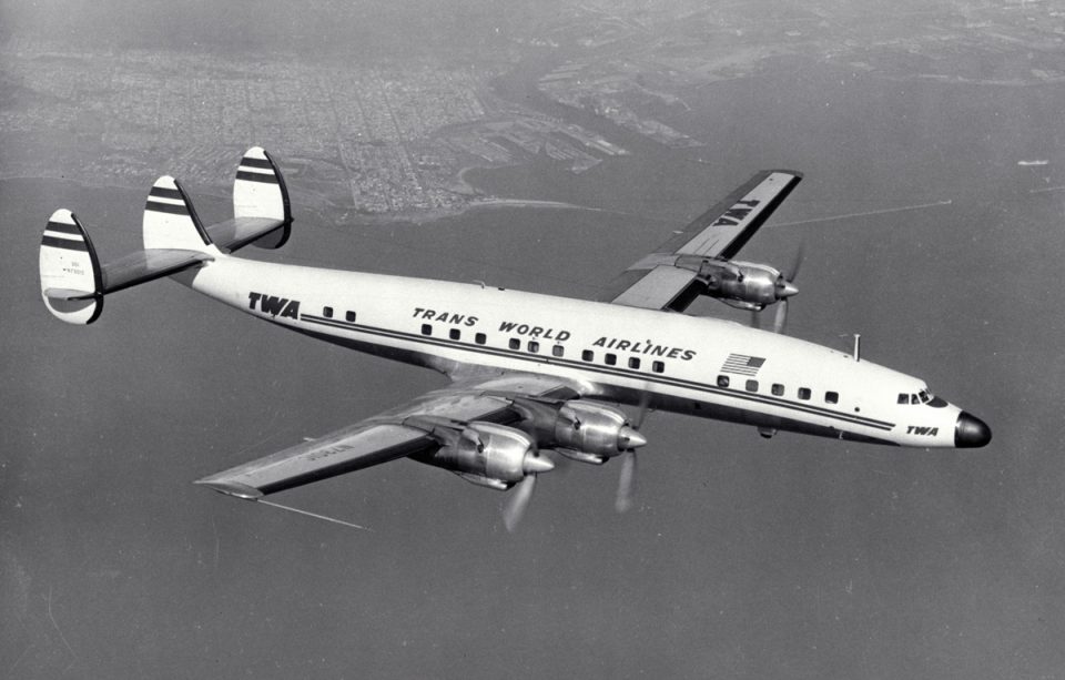 A TWA foi a primeira companhia que voou com o Constellation (Domínio Público)