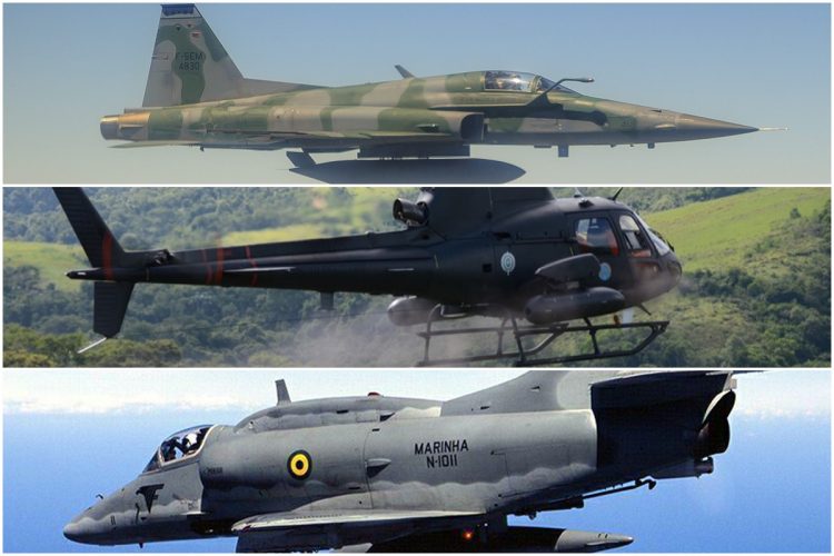 As três forças armadas do Brasil possuem aeronaves de combate (Divulgação)