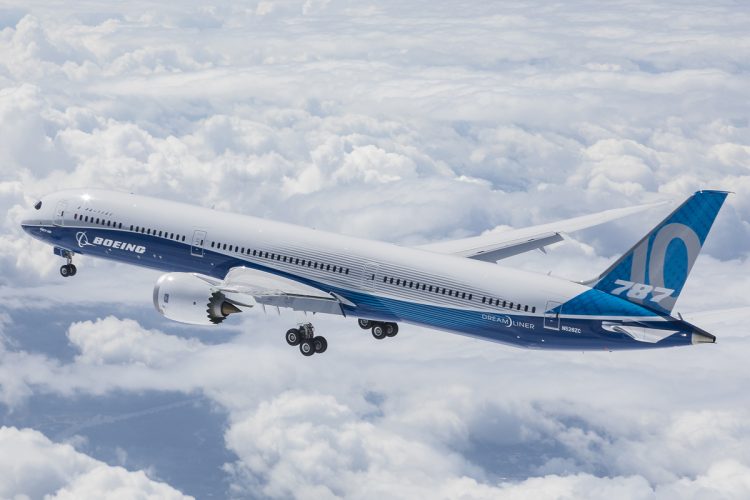 O Boeing 787-10 é avaliado em US$ 306 milhões, algo em torno de R$ 946 milhões (Boeing)