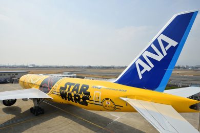 A parceria da ANA com a Disney para usar a marca Star Wars vai até 2020 (ANA)