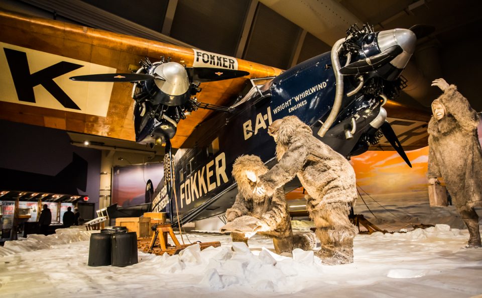 A Ford patrocinou a primeira expedição aérea no Ártico, com o trimotor Fokker F VII (The Henry Ford Museum)
