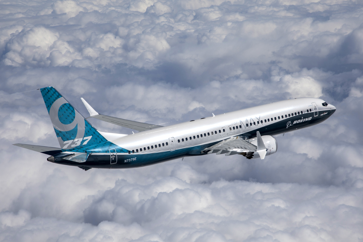 O primeiro voo do 737 MAX 9 durou duas horas e 42 minutos (Boeing)