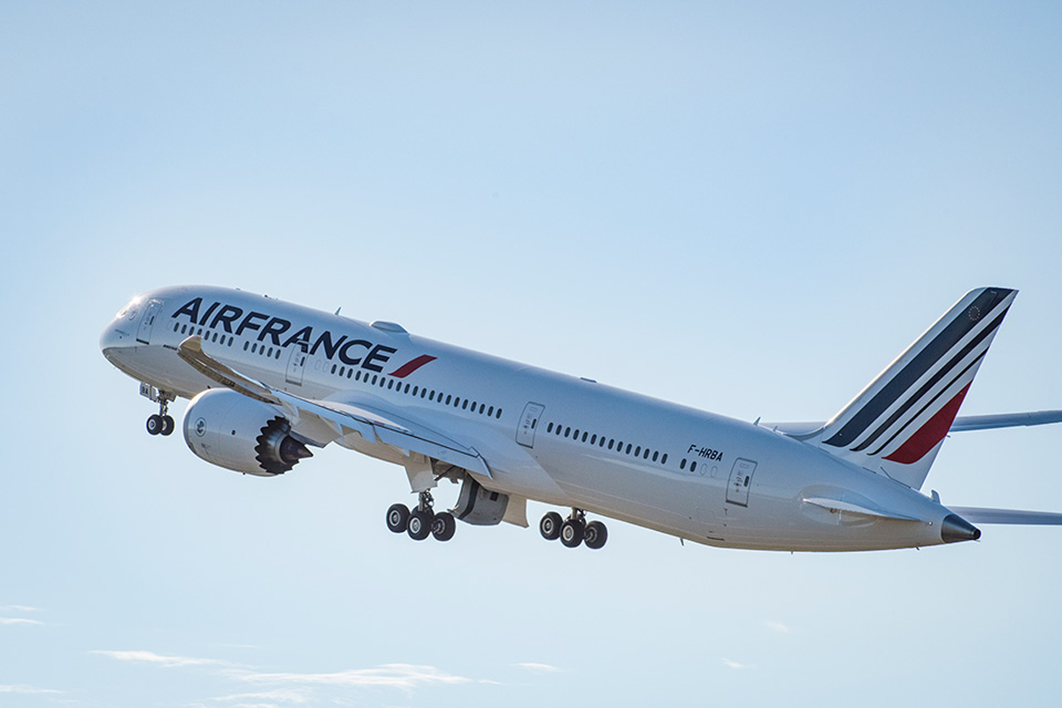 O Boeing 787 é atualmente um dos aviões comerciais mais avançados do mundo (Air France)