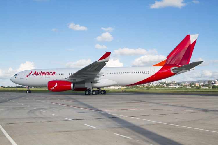 O A330 da Avianca tem capacidade para transportar 239 passageiros em duas classes (Avianca)