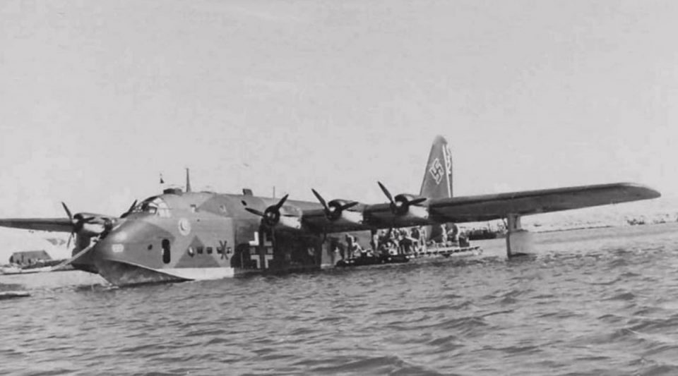 O hidroavião de patrulha BV 222 serviu de base para o projeto do BV 238 (Domínio Publico)