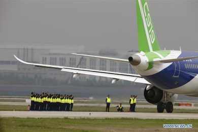 A COMAC planeja vender 2.000 unidades do C919 em 20 anos (Xinhua)