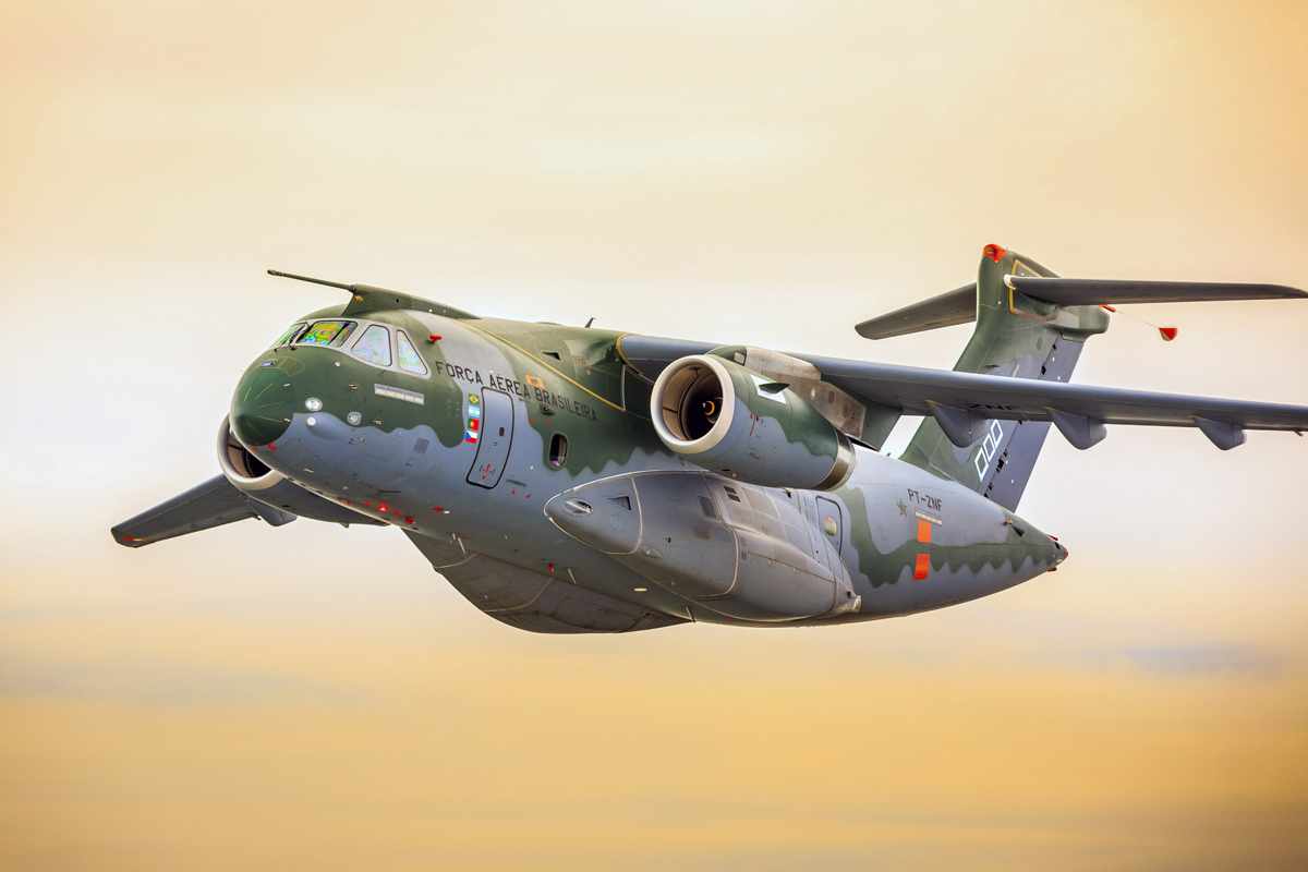 Avião KC-390 fez 1.ª missão operacional. Voou entre Brasil e Portugal