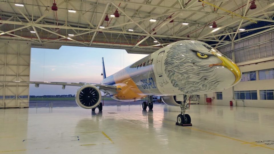 "Ave de rapina": o E195-E2 será apresentado no Paris Air Show, em junho (Embraer)