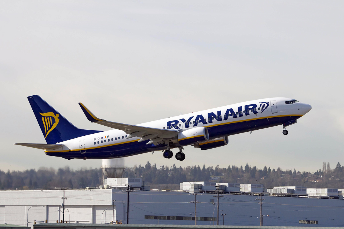 A Ryanair possui a segunda maior frota de jatos Boeing 737 do mundo (Divulgação)