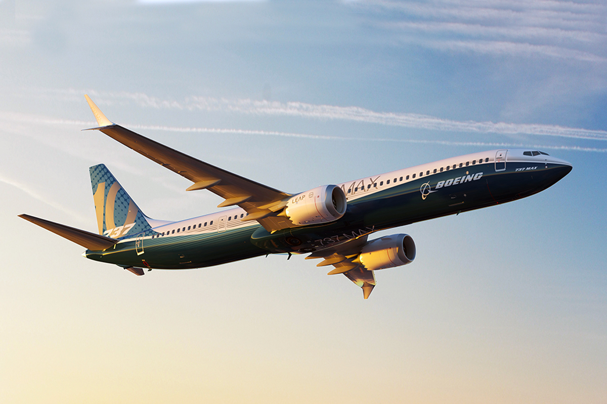 O 737 MAX 10 será o maior 737 da história, com 43,8 metros de comprimento (Boeing)