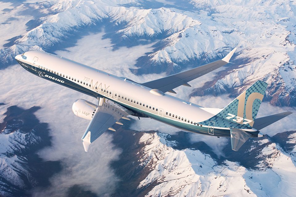 O novo 737 MAX 10 chegará ao mercado em 2020 (Boeing)