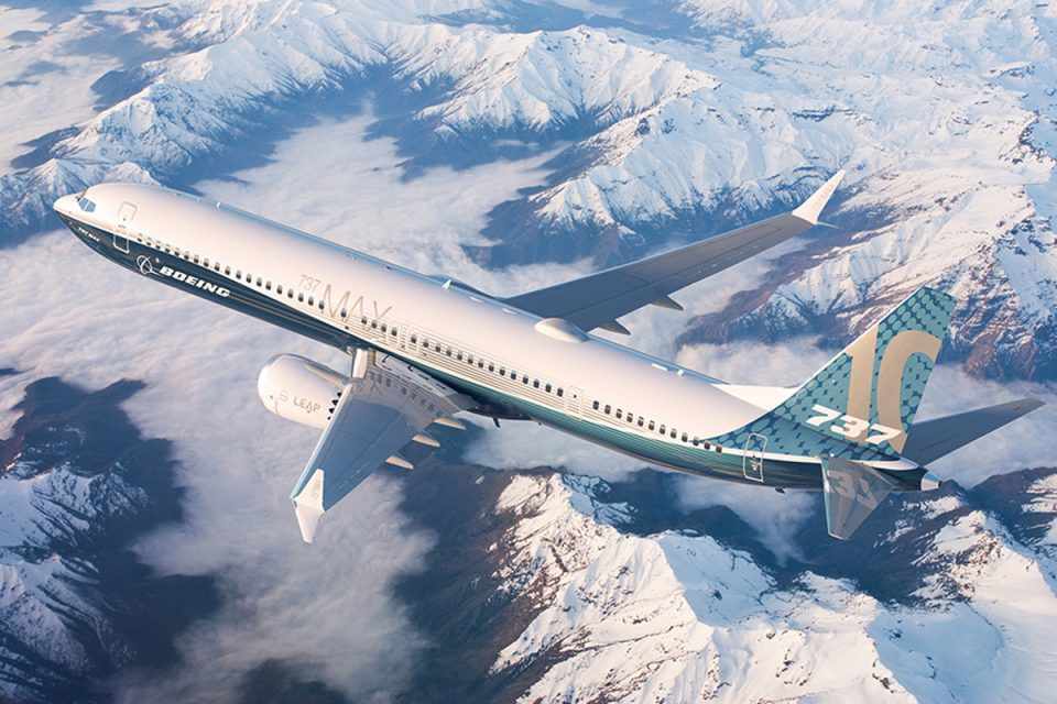 O novo 737 MAX 10 chegará ao mercado em 2020 (Boeing)