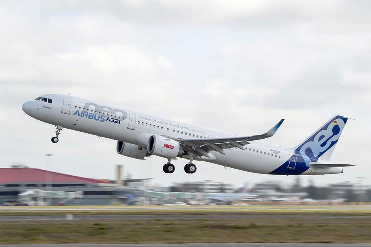 O A321neo é o único narrowbody em produção capaz de transportar mais de 220 passageiros (Airbus)