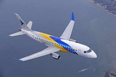 Até 30 de junho, a Embraer somou 417 aeronaves comerciais encomendadas (Embraer)