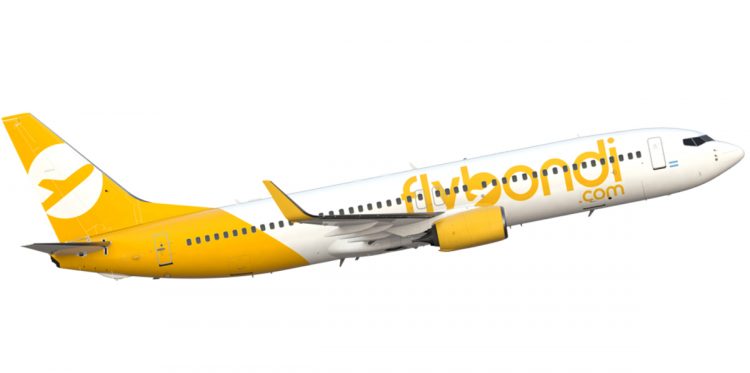A Flybondi encomendou 10 jatos Boeing 737-800NG configurados com 189 assentos (Divulgação)