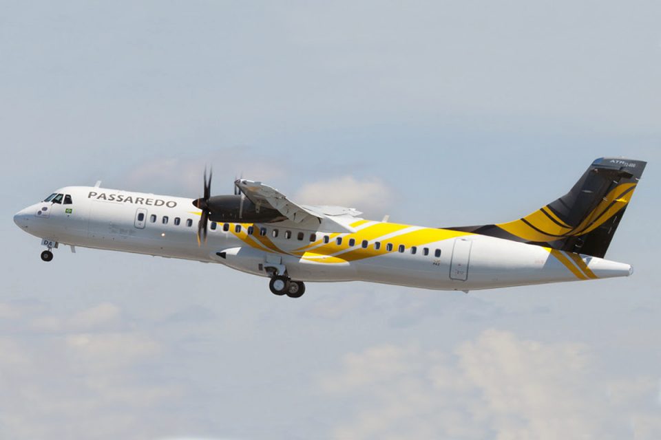 A Passaredo opera atualmente nove turbo-hélices ATR 72 (Divulgação)