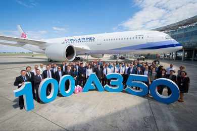 Airbus entrega o centésimo A350 XWB