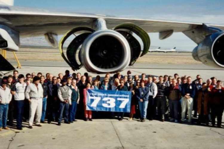 747 da GE equipado com o motor CF34, do Boeing 737 NG (Divulgação)