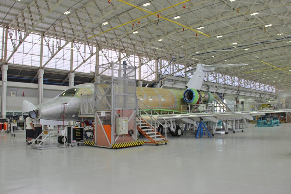O Legacy 500 é montado nas fábricas da Embraer em São José dos Campos e também em Melbourne, nos EUA (Thiago Vinholes)