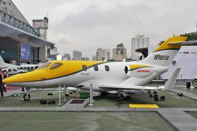 O HondaJet na edição de 2017 da Labace (Ricardo Meier)