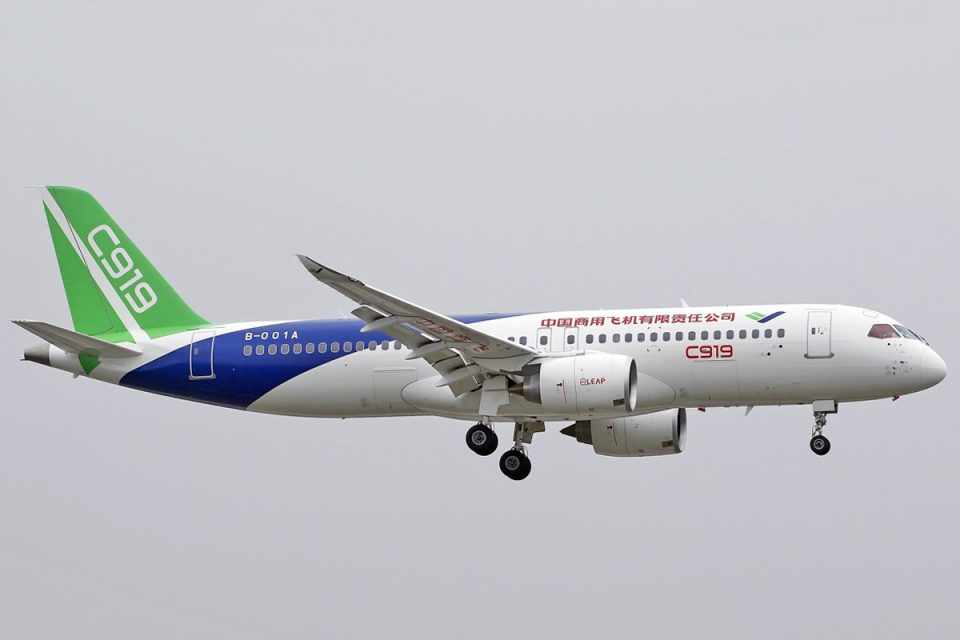 A COMAC já tem mais de 700 pedidos pelo C919 (VM2008)