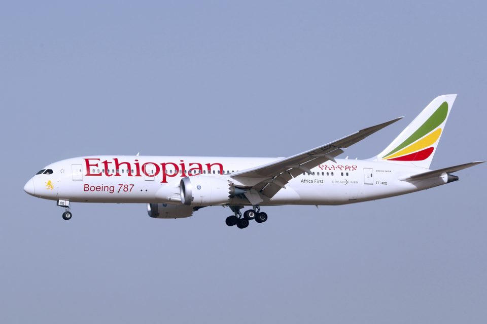 Ethiopian Airlines opera quatro voos por semana entre Adis Abeba e São Paulo (byeangel)
