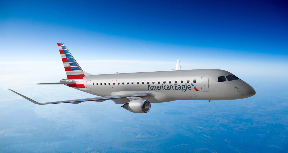 O grupo American Airlines já encomendou 74 jatos Embraer E175 (Divulgação)