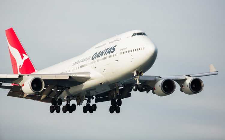 A Qantas também voa da Austrália para Los Angeles com o 747-400 (Qantas)