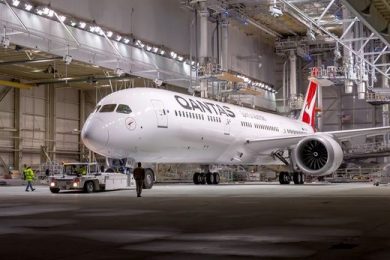 O 787 da Qantas já está pronto, só falta entregar... (Qantas)