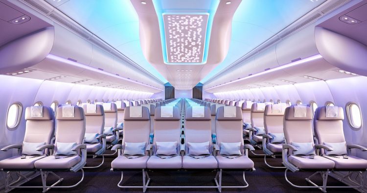 O A330neo é oferecido com o novo conceito de cabine "AirSpace" da Airbus (Airbus)