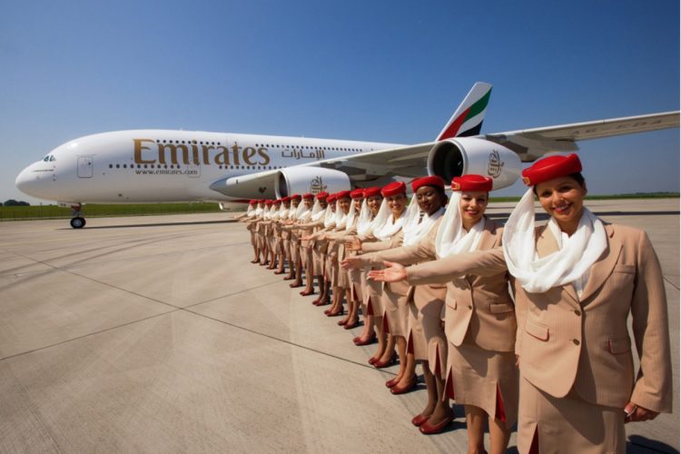 O serviço de bordo da Emirates no A380 é considerado um dos melhores do mundo (Airbus)