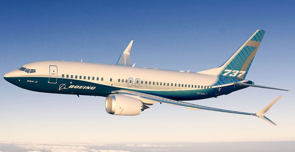 O 737 MAX 7 será a menor das quatro versões do novo jato narrow-body da Boeing (Divulgação)