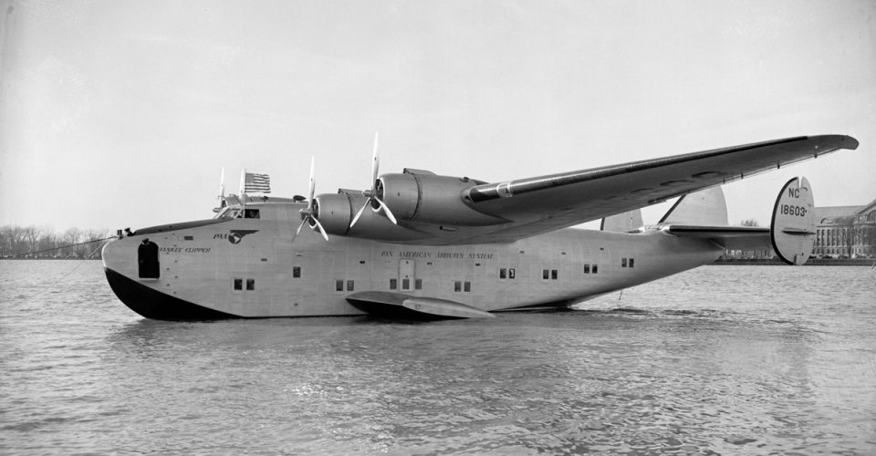 O Boeing 314, do final dos anos 1930, podia transportar 77 passageiros (Domínio Público)