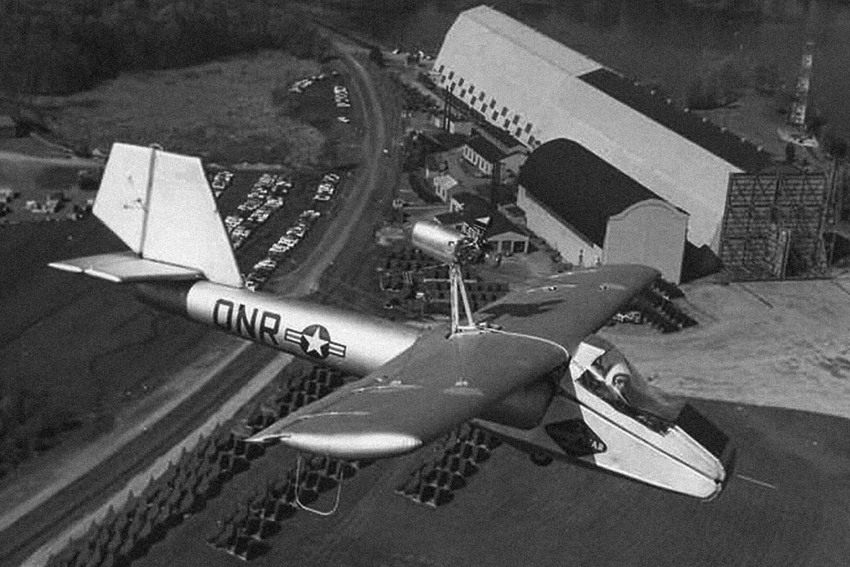 O Inflatoplane foi testado entre 1956 e 1973; avião era inflado em apenas 5 minutos (Domínio Público)