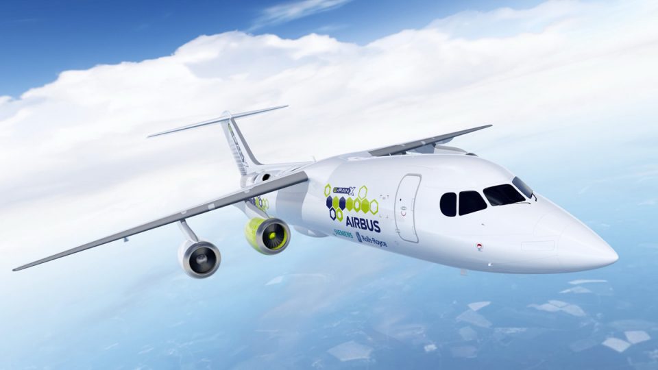 O protótipo do E-Fan X será baseado no modelo comercial BAe 146 (Airbus)