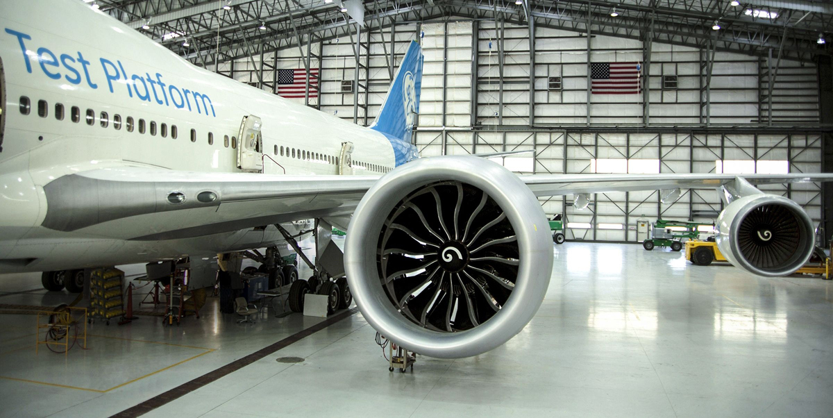 Os primeiros testes em voo do motor GE9X serão realizado com um Boeing 747 (General Eletric)